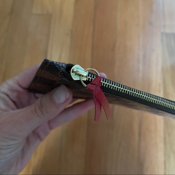 LOUIS VUITTON DAMIER EBENE JOSEPHINE WALLET INSERT COIN ZIP - Picture 9 of 10